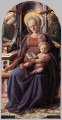 二人の天使とともに即位する聖母子 ルネサンス フィリッポ・リッピ